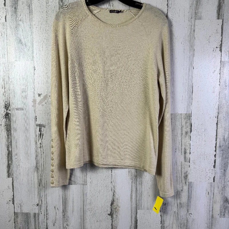 Top Long Sleeve By J Mclaughlin In Tan, Size: M