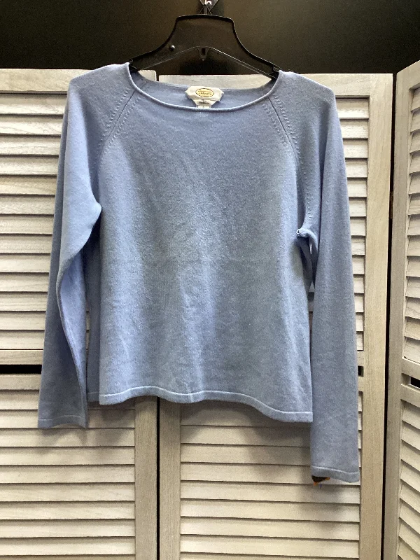 Top Long Sleeve By Talbots In Light Blue, Size: L