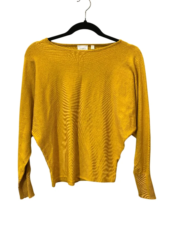 Top Long Sleeve By Cyrus Knits In Yellow, Size: Xs