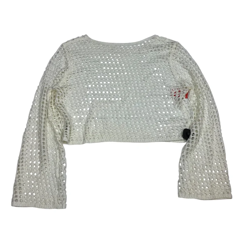 Top Long Sleeve By Clothes Mentor In White, Size: Xl