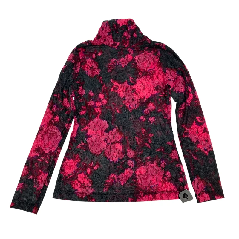 Top Long Sleeve By White House Black Market In Black & Pink, Size: S