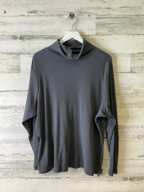 Top Long Sleeve By Old Navy In Grey, Size: 4x