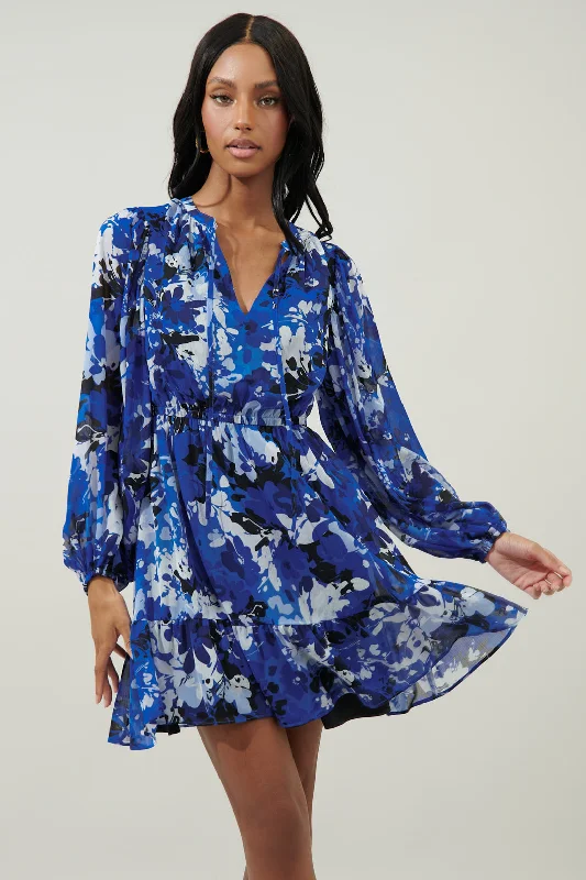 Moonflower Paxton Balloon Sleeve Mini Dress