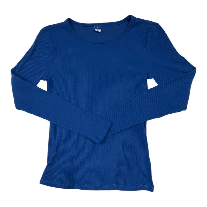 Top Long Sleeve By Old Navy In Blue, Size: S