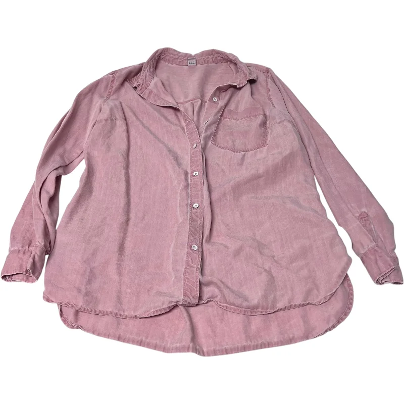 Top Long Sleeve By Old Navy In Pink, Size: L