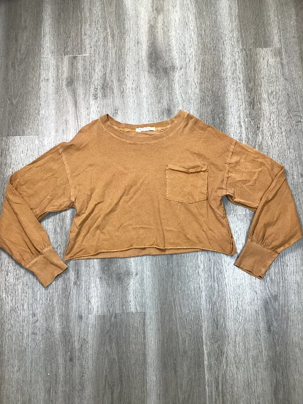 Top Long Sleeve By We The Free In Orange, Size: S