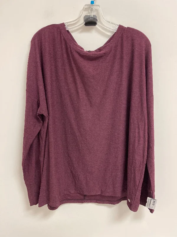 Top Long Sleeve By Calia In Purple, Size: Xl