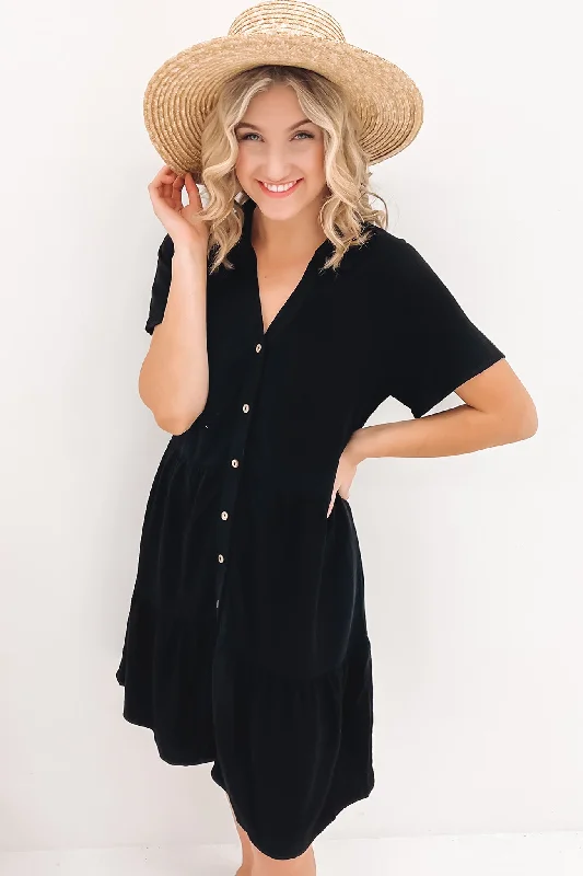 Little Paradise Mini Dress Black