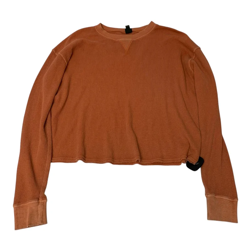 Top Long Sleeve By Wild Fable In Orange, Size: Xs