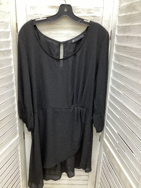 Top Long Sleeve By Fashion To Figure In Black, Size: 1x