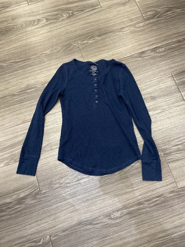 Top Long Sleeve By So In Navy, Size: M