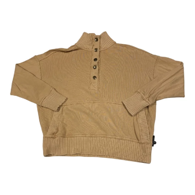 Top Long Sleeve By Aerie In Tan, Size: Xs