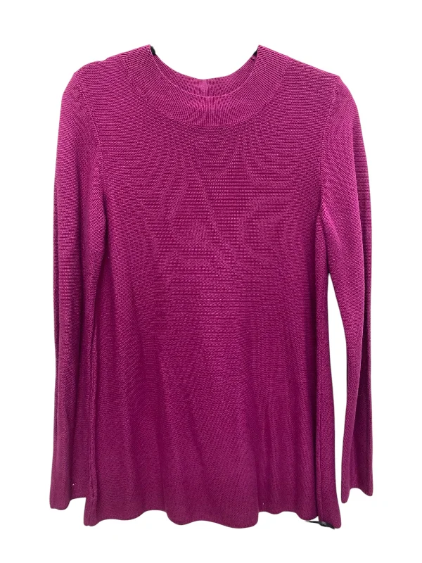 Top Long Sleeve By Ann Taylor In Purple, Size: M