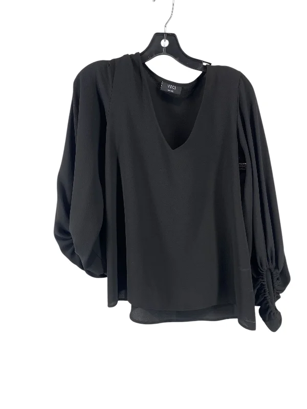 Top Long Sleeve By Vici In Black, Size: S