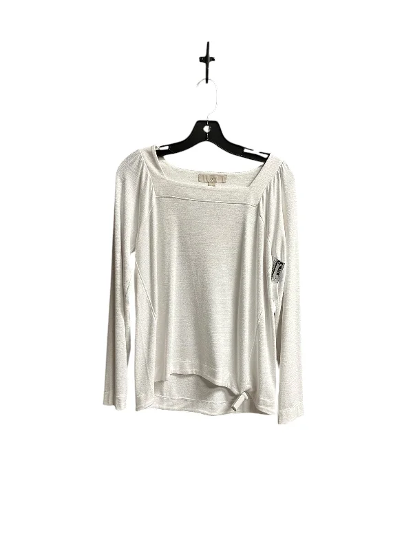 Top Long Sleeve By Loft In White, Size: Xs