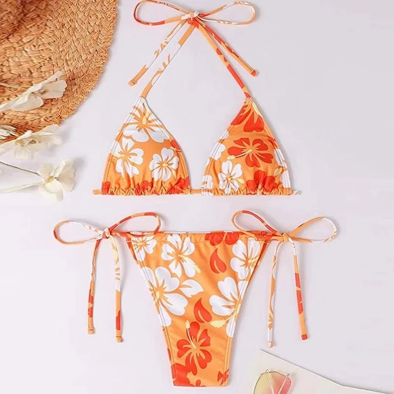 Leona Two Piece Swimsuit Piece High Waist Bikini Swim Suit Set