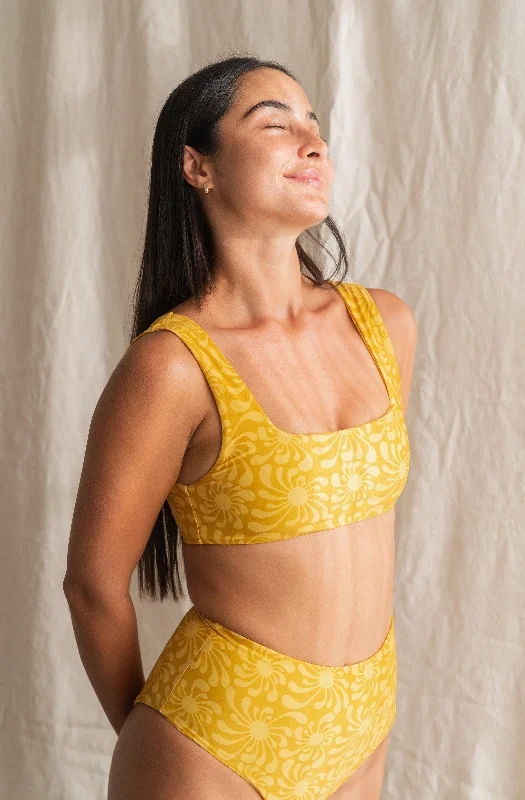 Eden Top Sun Ray Gold Print