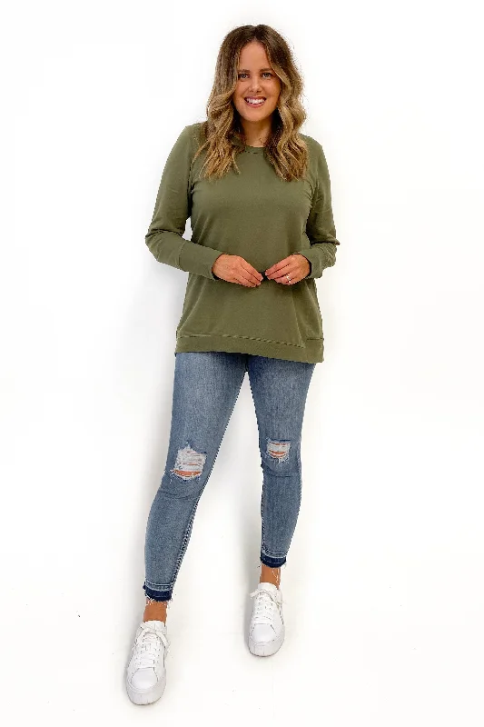 Betty Basics Dolly Sweat Khaki