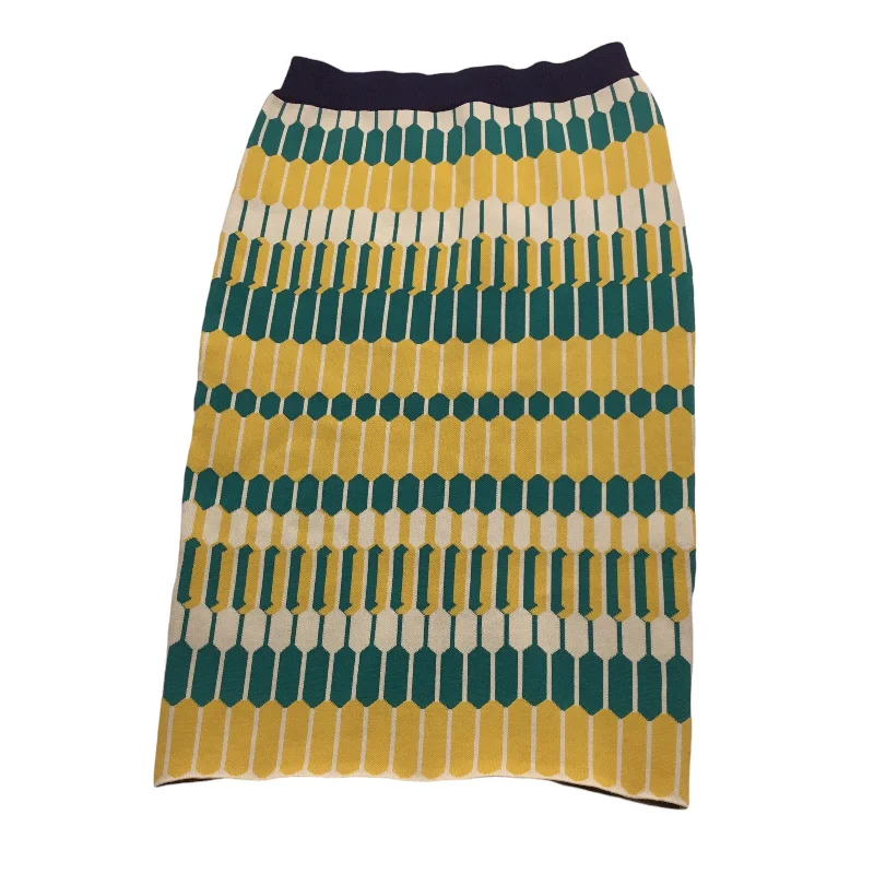 Skirt Midi By Anthropologie In Yellow, Size: M