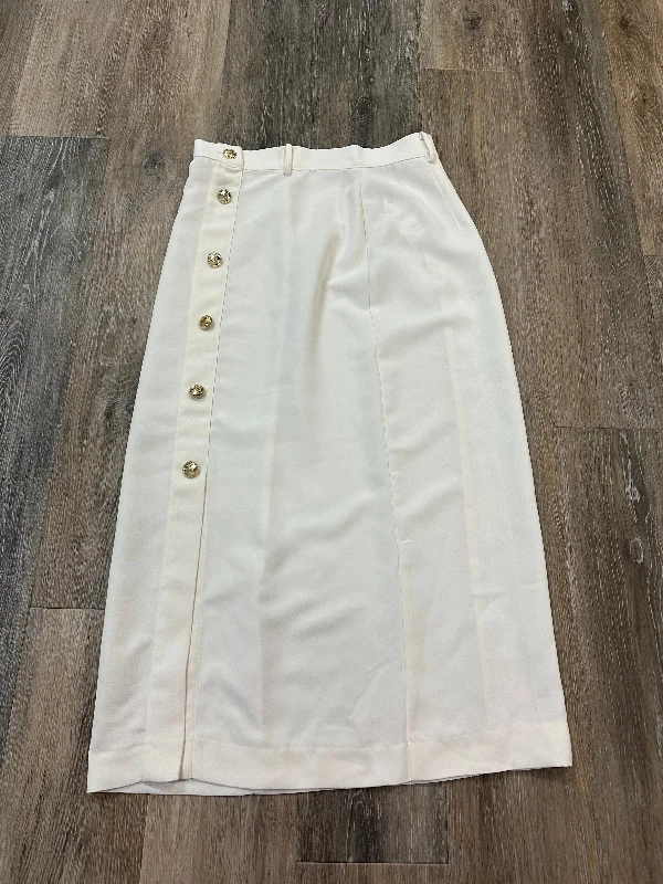 Skirt Midi By Zara In White, Size: S