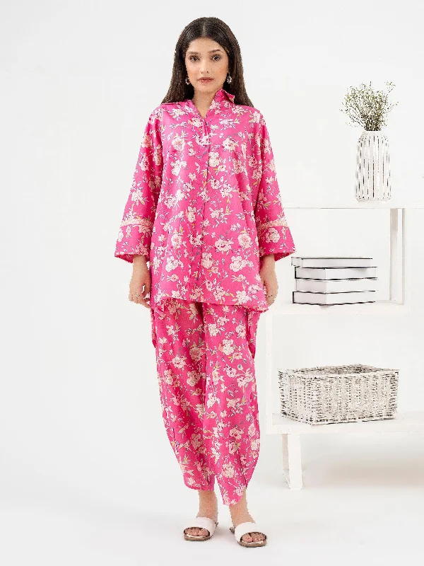 Lawn Co-ord Set-Printed (Pret)