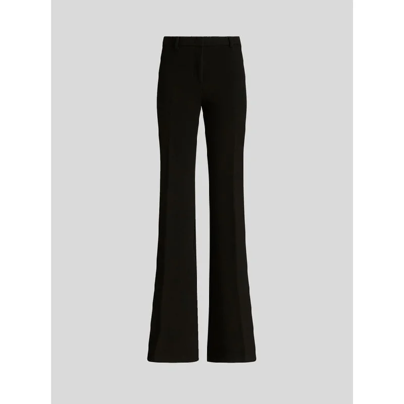 FLARED WOOL TROUSERS