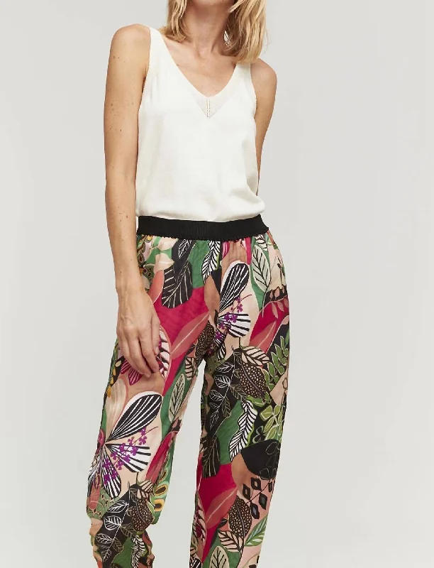 Printed Pant In Black