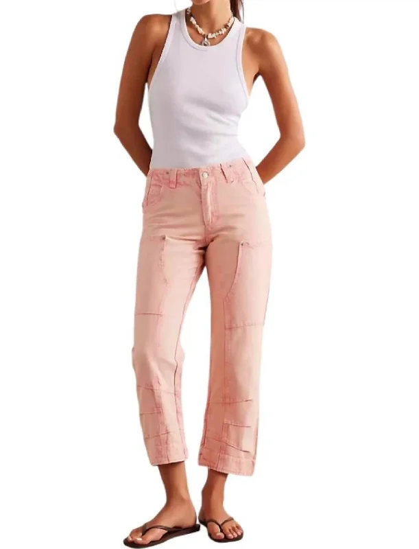 Supersonic Slim Pants In Coral Pink