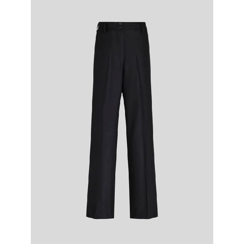 VIRGIN WOOL PALAZZO TROUSERS