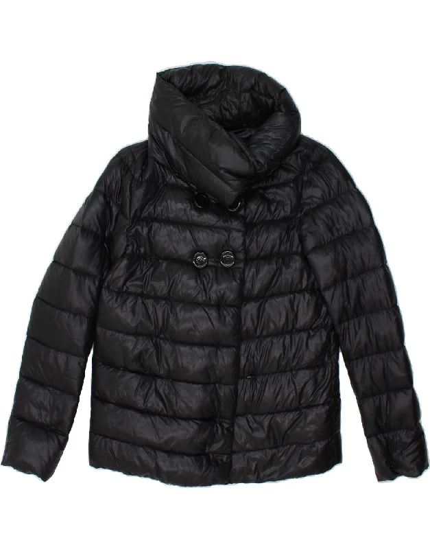 HERNO Womens Padded Jacket IT 42  Medium Black Polyamide