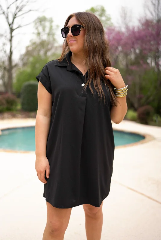 Summer Secrets Black Tunic Dress