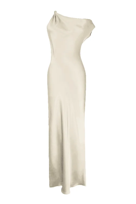 BM The Zaz Silk Gown - Limestone