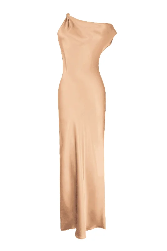 BM The Zaz Silk Gown - Nude