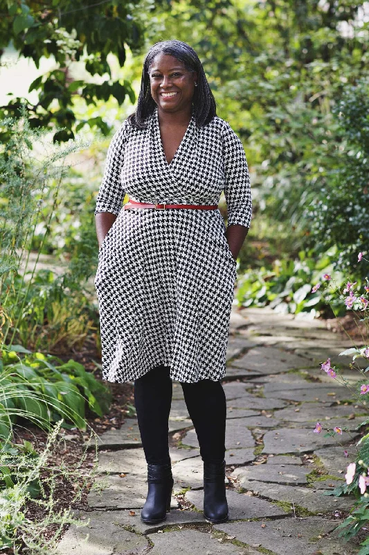 Joan Dress - Houndstooth