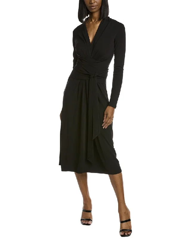 Michael Kors Collection Wrap Front Midi Dress