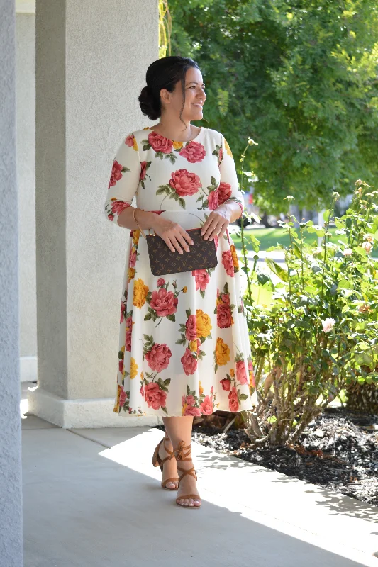 Valencia Floral Midi Dress