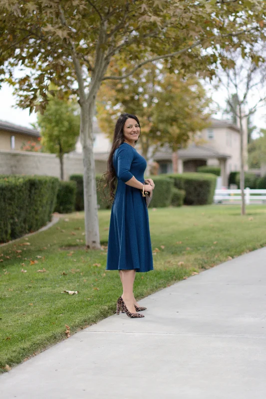 Valencia Teal Midi Dress