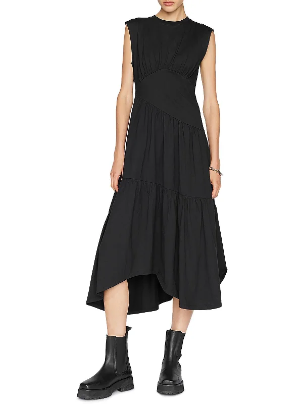 Womens Organic Cotton Mid-Calf Midi Dress