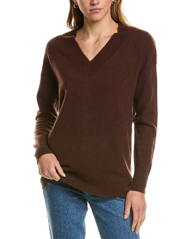 InCashmere Cowl Neck Cashmere Sweater