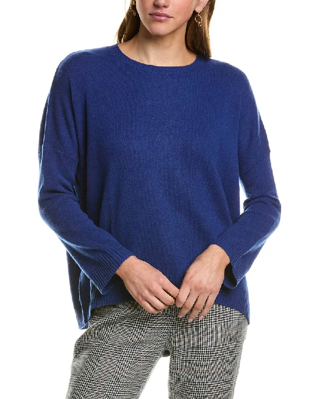 Kier + J Dropped-Shoulder Dolman Cashmere Sweater