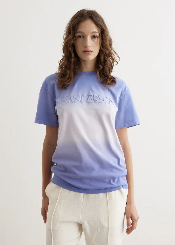 Logo Embroidery Gradient T-Shirt