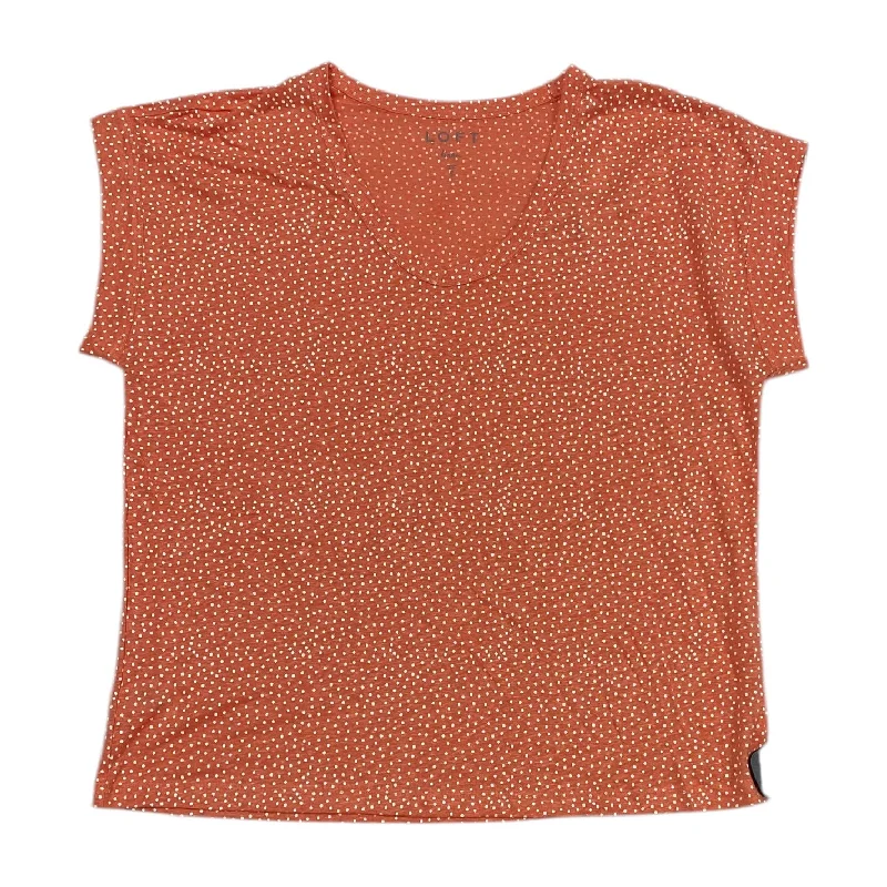 Top Short Sleeve By Loft In Polkadot Pattern, Size: S