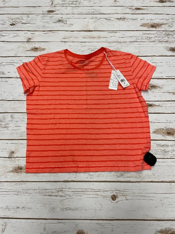 Top Short Sleeve By Vineyard Vines In Orange, Size: Xs