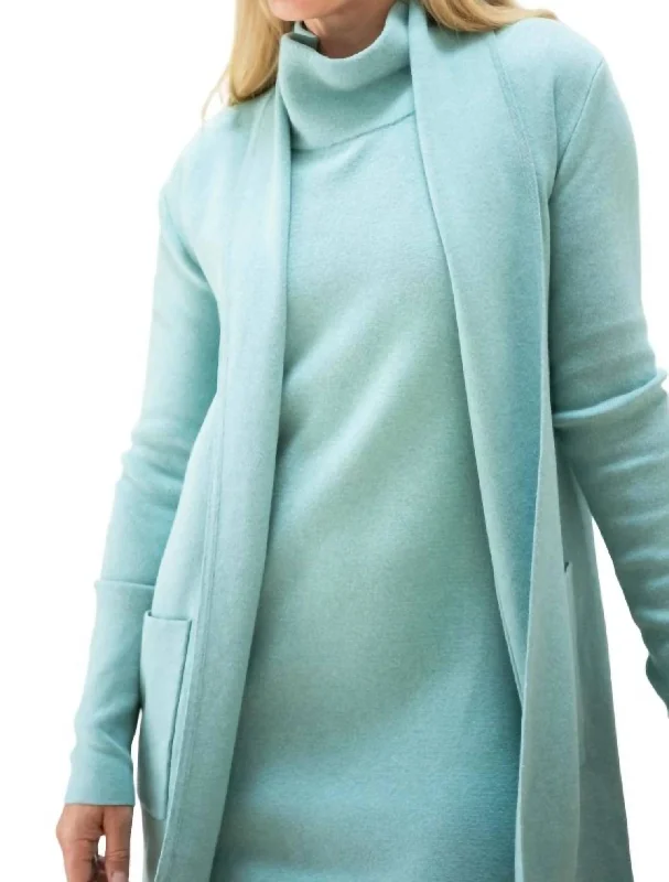 Travel Coat In Teal