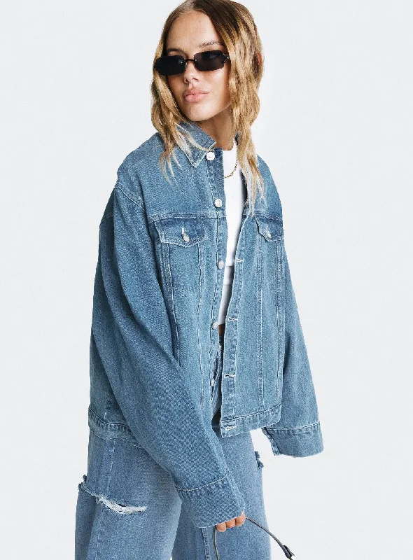 Ward Mid Wash Denim Jacket